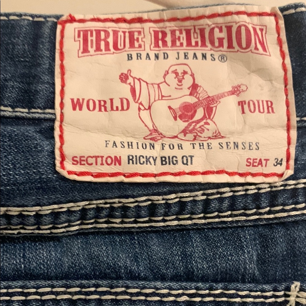 True Religion Blue Jeans Ricky big qt